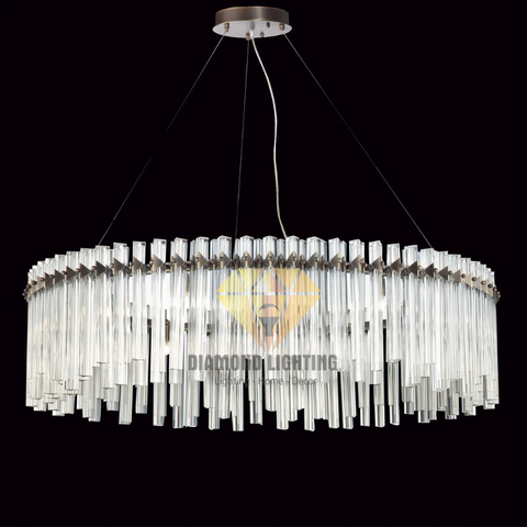 DIAMOND LIGHTING ĐÈN CHÙM PHA LÊ LUXURY HIỆN ĐẠI VÀNG TRẮNG - DCCC 2205