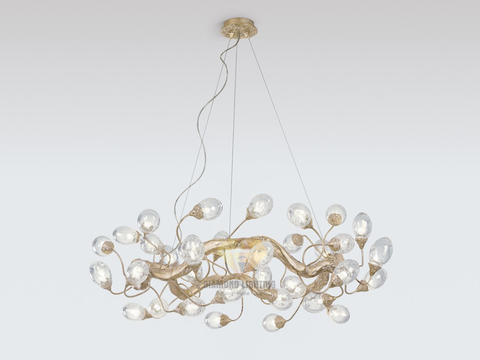 DIAMOND LIGHTING ĐÈN CHÙM SERIP PHA LÊ CAO CẤP HIỆN ĐẠI VÀNG TRẮNG - DCSR 906