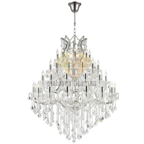 DIAMOND LIGHTING ĐÈN CHÙM NẾN PHA LÊ MARIA TÂN CỔ ĐIỂN TRẮNG - CN 001C