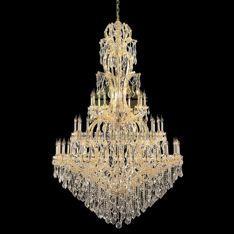 DIAMOND LIGHTING ĐÈN CHÙM NẾN PHA LÊ MARIA MAX CỔ ĐIỂN VÀNG TRẮNG - CN 007G