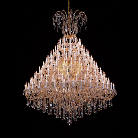 DIAMOND LIGHTING ĐÈN CHÙM NẾN PHA LÊ CAO CẤP CỔ ĐIỂN VÀNG TRẮNG - CN 1110