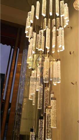 DIAMOND LIGHTING ĐÈN CHÙM PHA LÊ LED HIỆN ĐẠI VÀNG - DTTT 8846