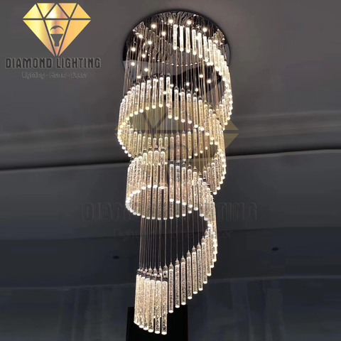 DIAMOND LIGHTING ĐÈN CHÙM THẢ PHA LÊ LED HIỆN ĐẠI TRẮNG - DTTT 8841