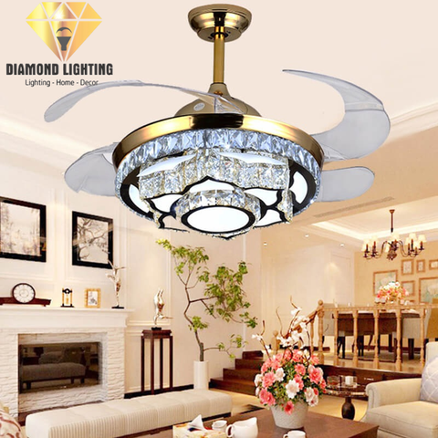 QUẠT TRẦN ĐÈN PHA LÊ HIỆN ĐẠI - QT 2N4