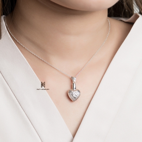 Dây Chuyền Bạc ALl PENDANTS - P BIG HEART MEDAL