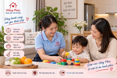 Tìm giúp việc tại Hà Nội: thống nhất chi phí, phạm vi công việc và thời gian nghỉ