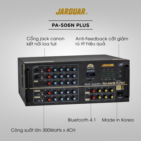 Amply Jarguar PA-506N PLUS Anti-Feedback 2019
