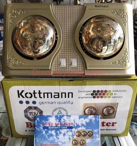 Đèn sưởi nhà tắm Kottmann K2BG 2 BÓNG