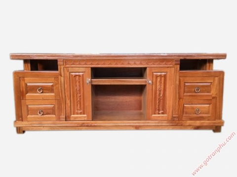 Kệ Tivi Gỗ Xoan Đào mặt phăng