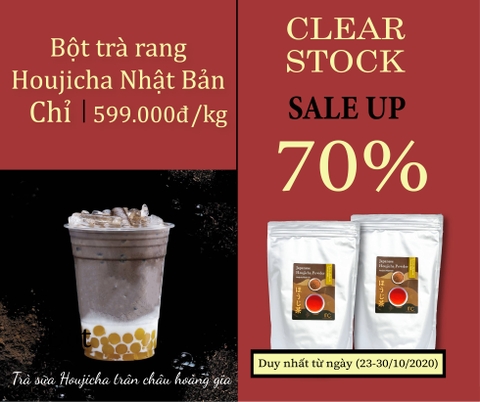 [CLEAR STOCK BỘT TRÀ RANG HOUJICHA] – DUY NHẤT TỪ NGÀY (23-30/10/2020)