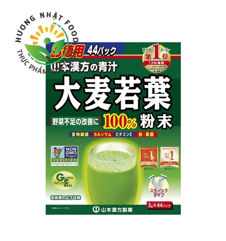 BỘT MẦM LÚA MẠCH GRASS BARLEY NHẬT BẢN (HỘP 3G x 44 GÓI)