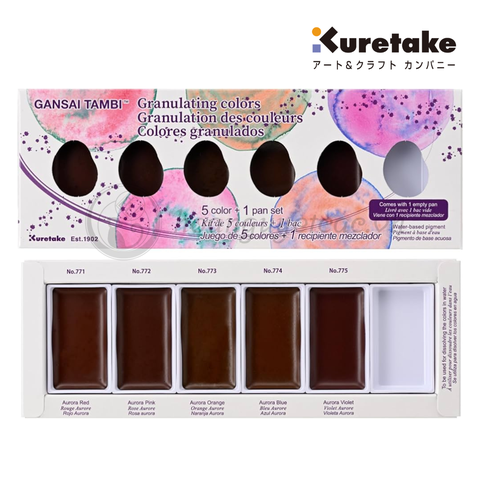 [Kuretake] Màu vẽ Gansai Starry - Gem - Pearl  Watercolor