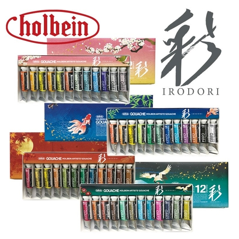 Holbein Gouache Irodori tuýp lẻ 15ml set Summer