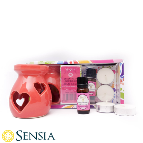 Bộ đốt Tinh dầu Sensia Hoa Hồng