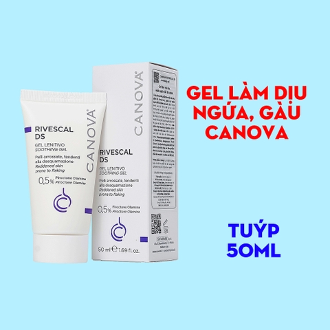 Gel cho da đầu nhiều dầu, bã nhờn Canova Rivescal DS Gel 50ml