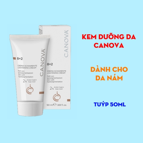 Kem mờ nám, sáng da ngày đêm Canova 8+2 Crema Schiarente Lightening Cream 50ml