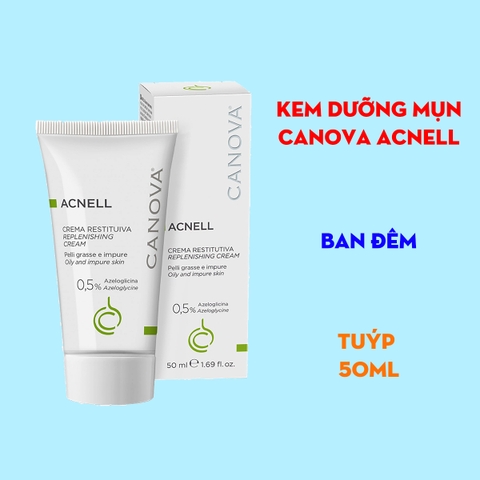 Kem giảm mụn ban đêm Canova Acnell Replenishing Cream 50ml
