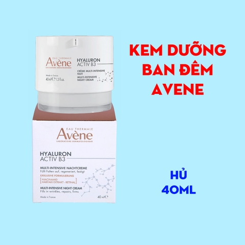 Kem ngăn ngừa lão hóa Avene Hyaluron Activ B3 Multi Intensive Night Cream 40ml - Ban đêm