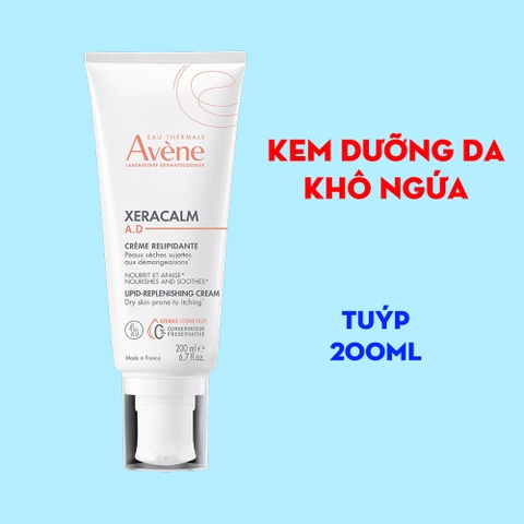 Kem làm giảm khô ngứa da Avene Xeracalm A.D Cream Replenishing 200ml