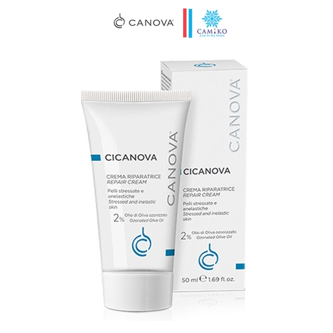 Kem mờ sẹo CANOVA Cicanova Crema Riparatrice Repair Cream 50ml - Ban đêm, sẹo mụn, sau laser, peel