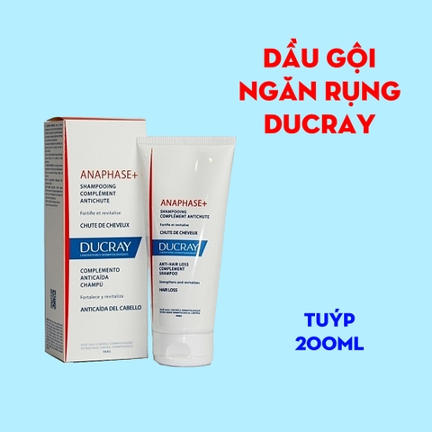 Dầu gội Ducray Anaphase+ Shampoo 200ml - dạng kem, giảm gãy rụng và nuôi dưỡng da dầu
