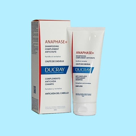 Dầu gội Ducray Anaphase+ Shampoo 200ml - dạng kem, giảm gãy rụng và nuôi dưỡng da dầu