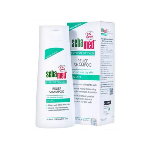 Dầu gội giảm ngứa vảy Sebamed Extreme Dry Skin Relief Shampoo 200ml - cho da đầu bị khô, đỏ
