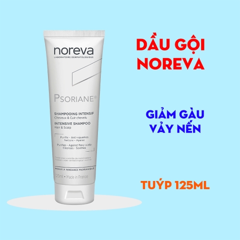 Dầu gội Noreva PSOriane Intensive Shampoo 125ml - làm sạch gàu, vảy nến dày, giảm ngứa
