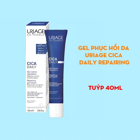 Gel dưỡng ẩm, phục hồi da Uriage Cica Daily Repairing Gel Creme 40ml - làm lành, làm dịu da tổn thương