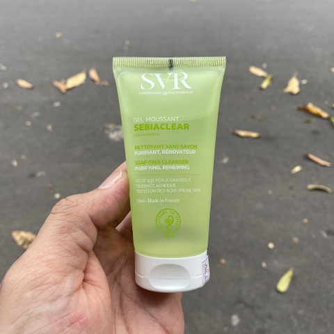 Gel rửa mặt SVR Sebiaclear Gel Moussant 55ml - làm sạch, tẩy tế bào chết không xà phòng