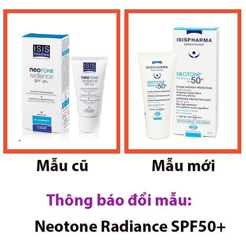 Kem hỗ trợ làm mờ nám da, chống nắng ISIS Pharma Neotone Radiance SPF50 30ml