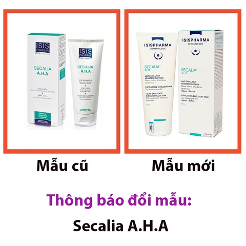 Kem giảm khô cho da tăng sừng vảy nến, da tiết bã ISIS Pharma Secalia A.H.A 200ml