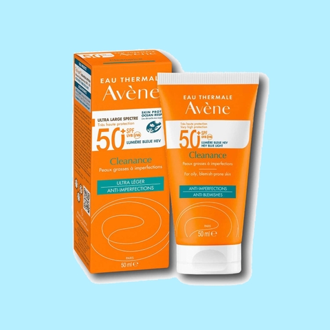 Kem chống nắng Avene Cleanance Protect SPF 50+ Blued Light 50ml - cho da nhờn mụn