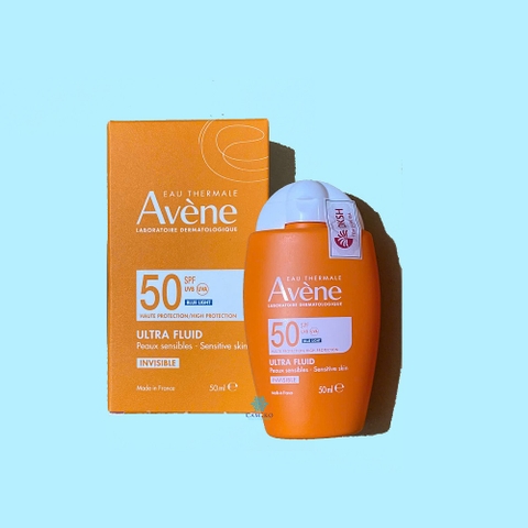 Kem chống nắng Avene Ultra Fluid Invisible High Protection SPF50 50ml - dạng sữa cho da thường, da hỗn hợp