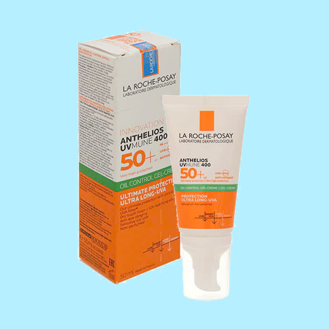 Kem chống nắng La Roche Posay Anthelios UVMune 400 UVB UVA SPF 50+ 50ml - kiểm soát nhờn bảo vệ da