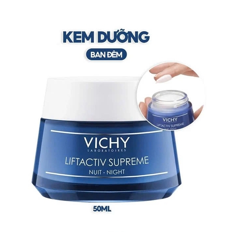 Kem Giảm Nếp Nhăn, Làm Săn Chắc Da Ban Đêm Vichy Liftactiv Supreme Night Cream 50ml