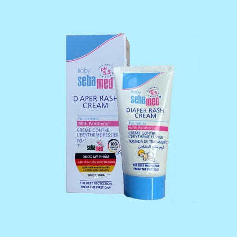 Kem  hăm tả cho bé Sebamed pH5.5 Baby Diaper Rash Cream 50ml