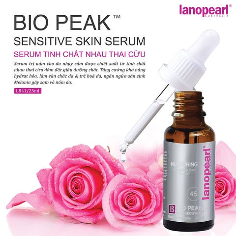 Serum làm mờ thâm nám, giảm nếp nhăn cho da nhạy cảm Lanopearl Sensitive Skin Serum 25ml LB41