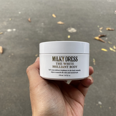 Sữa dưỡng thể làm trắng da và săn chắc da toàn thân Milky Dress The White Brilliant Body (150ml)