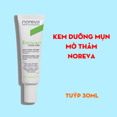 Kem dưỡng mụn, mờ thâm Noreva Exfoliac Global X Pro Intensive Global Care 30ml