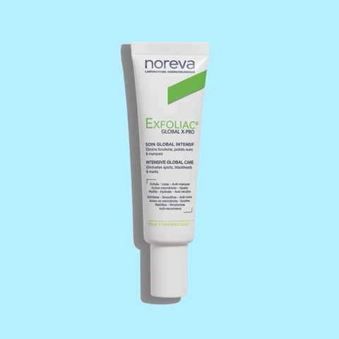 Kem dưỡng mụn, mờ thâm Noreva Exfoliac Global X Pro Intensive Global Care 30ml