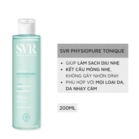Nước cân bằng da SVR Physiopure Tonique 200ml - cho da nhạy cảm