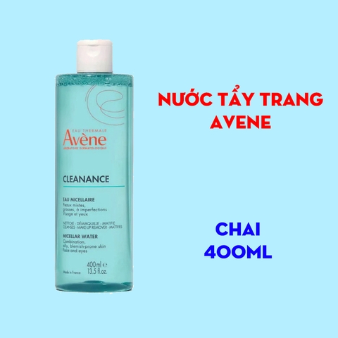Nước tẩy trang êm dịu cho da dầu Avene Cleanance Micellar Water 100ml