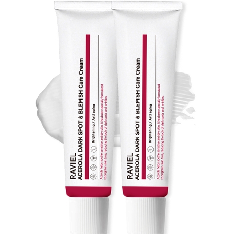 Kem dưỡng trắng giảm thâm nám, tái tạo da Raviel Acerola Dark Spot Blemish Care Cream 50ml