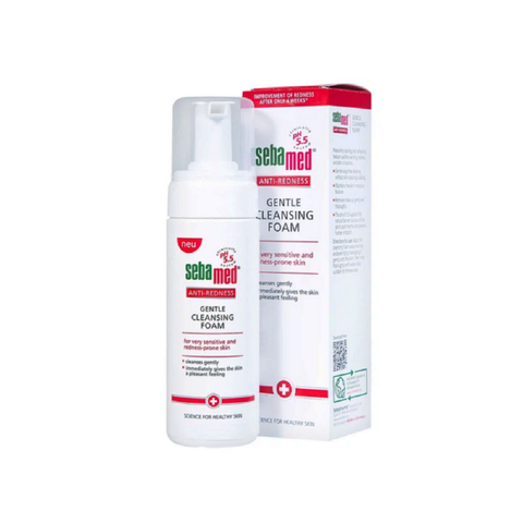 Sữa rửa mặt Sebamed Anti Redness Gentle Cleansing Foam 150ml - làm dịu cho da nhạy cảm, mẩn đỏ