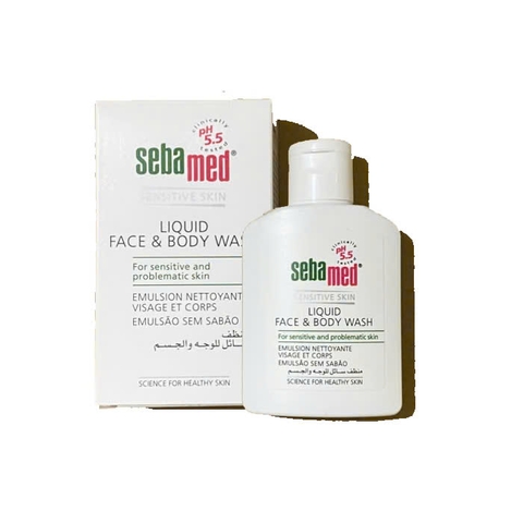 Sữa tắm, rửa mặt Sebamed Liquid Face Body Wash 50ml - dành cho da nhạy cảm