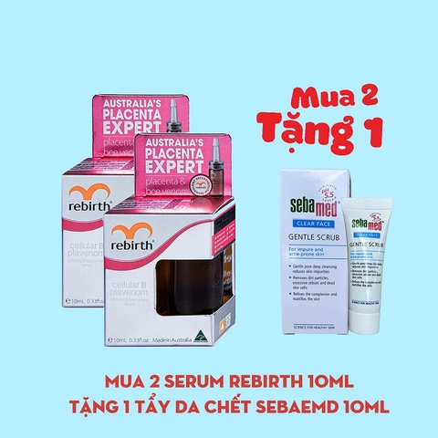 Serum tế bào gốc Nhau thai cừu và Nọc ong Rebirth Cellular B Plavenom 10ml (RM21)