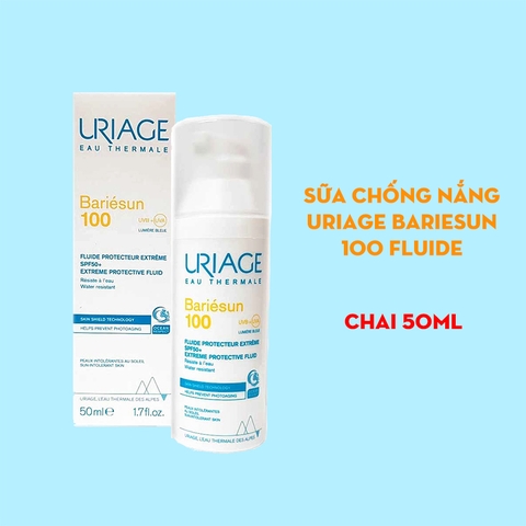 Sữa chống nắng Uriage Bariesun 100 Fluide Pro Extreme SPF50+ 50ml - Dạng mỏng nhẹ