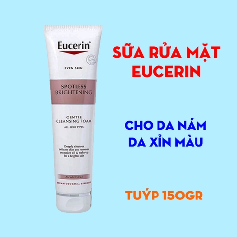 Sữa Rửa Mặt Eucerin Brightening Spotless Gentle Cleansing Foam 150g - Làm Trắng Thâm Nám