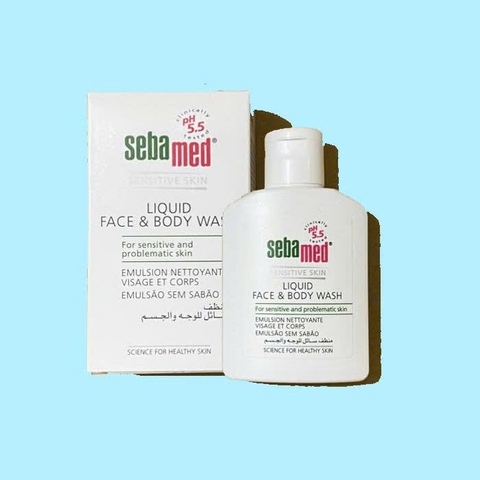 Sữa tắm, rửa mặt Sebamed Liquid Face Body Wash 50ml - dành cho da nhạy cảm